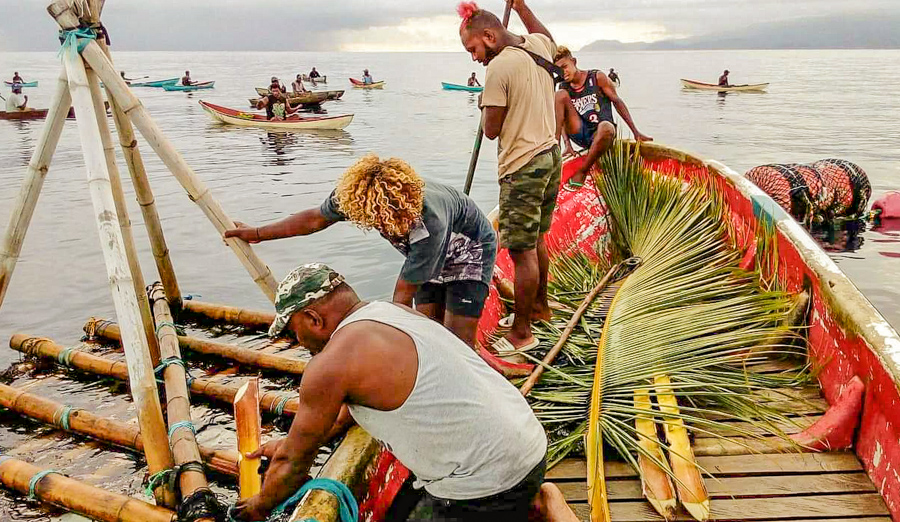 Indigenous fisherman, Solomon Islands